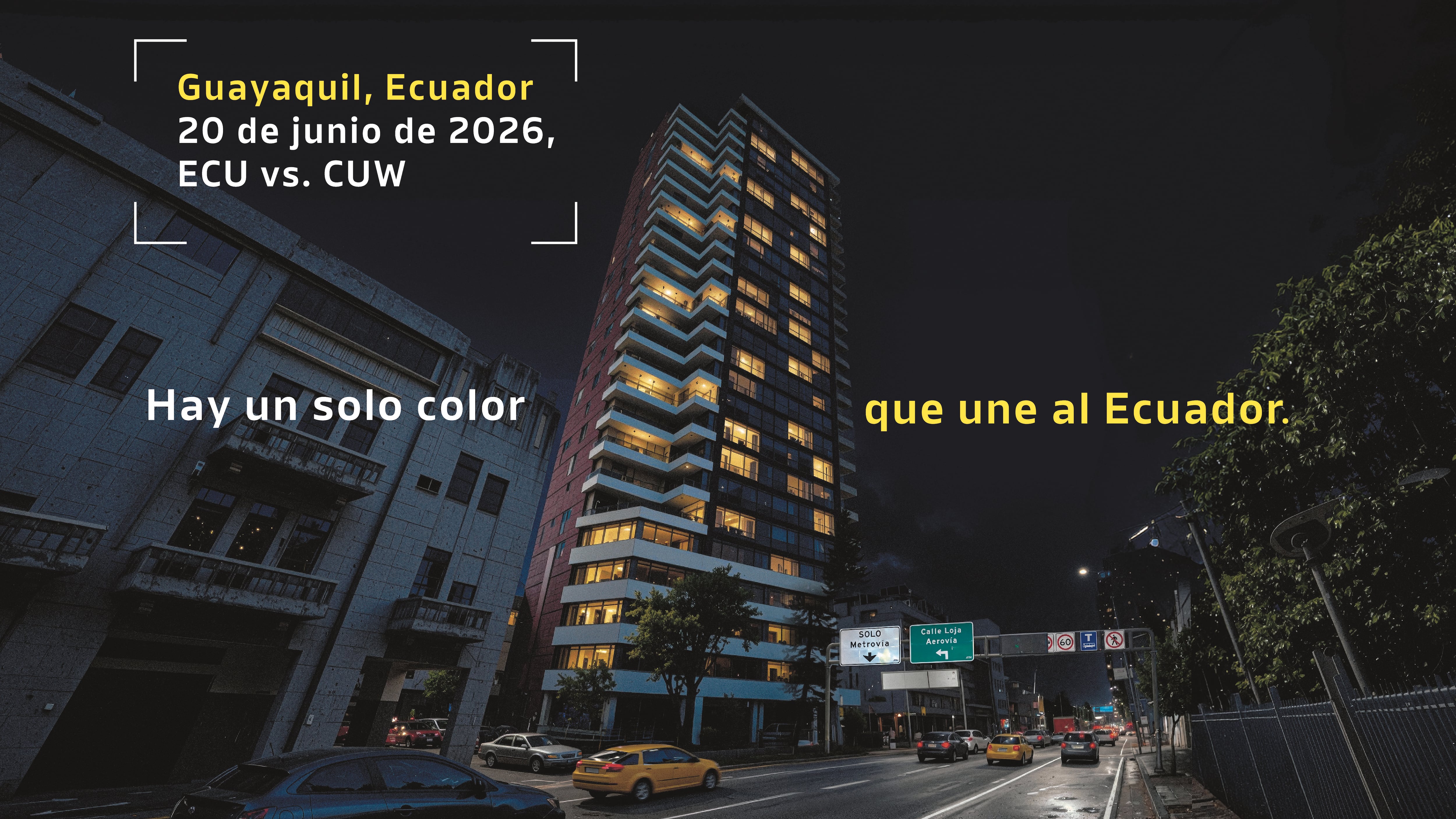 La iniciativa busca convertir el color amarillo en un símbolo de apoyo a la Selección Ecuatoriana durante el Mundial 2026.