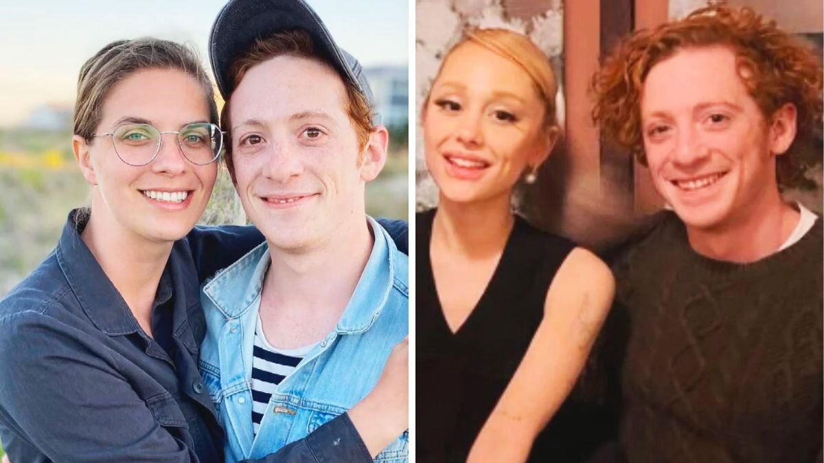 Ethan Slater y Ariana Grande se conocieron en el set de grabación de "Wicked".