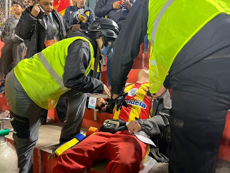 Hincha sufrió una descompensación