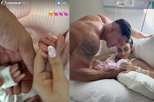 Nace Mía Ignacia, la hija de Emilia Dides y el ex NFL Sammis Reyes