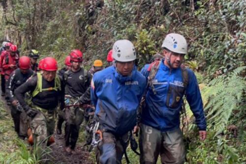 El lugar donde perdió la vida el sargento Darío Caicedo en el volcán Tungurahua