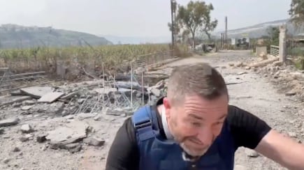 misil cae cerca de periodista en Líbano