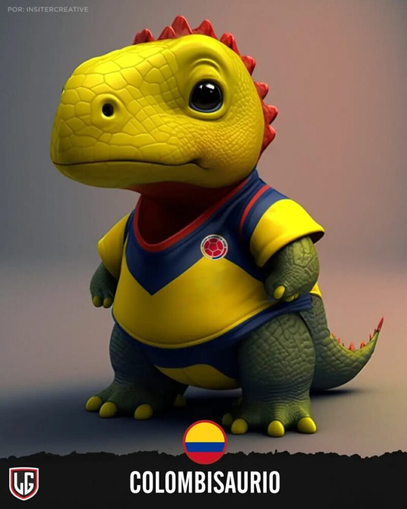La IA creó a los dinosaurios para representar a cada país de fútbol