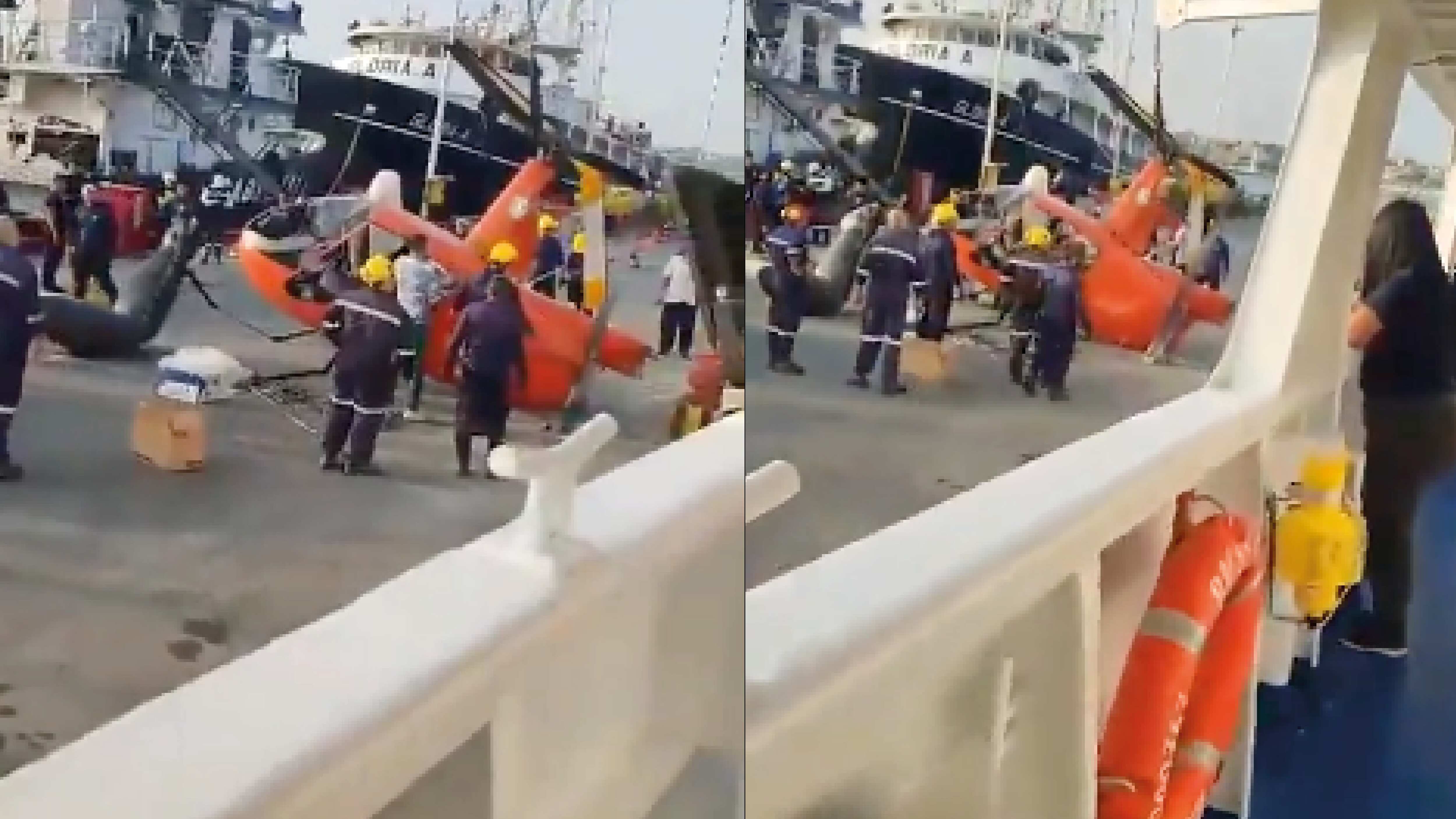 Un helicóptero se estrelló en el Puerto de Posorja