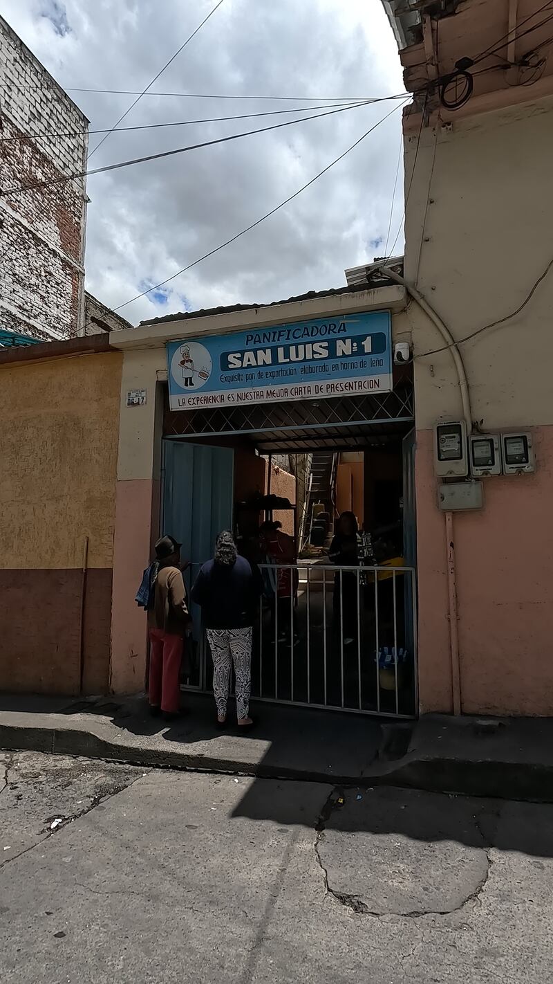Panadería San Luis, ubicada en la Fernández y Cuenca, en el centro de Ambato.