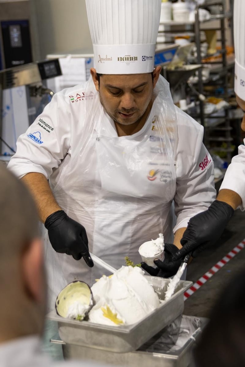 Marco Andrade, el maestro heladero manabita llevó la identidad ecuatoriana a la Gelato World Cup en Italia