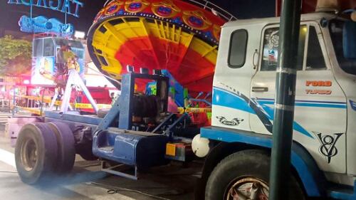 Juego mecánico se salió de su eje en Los Ríos