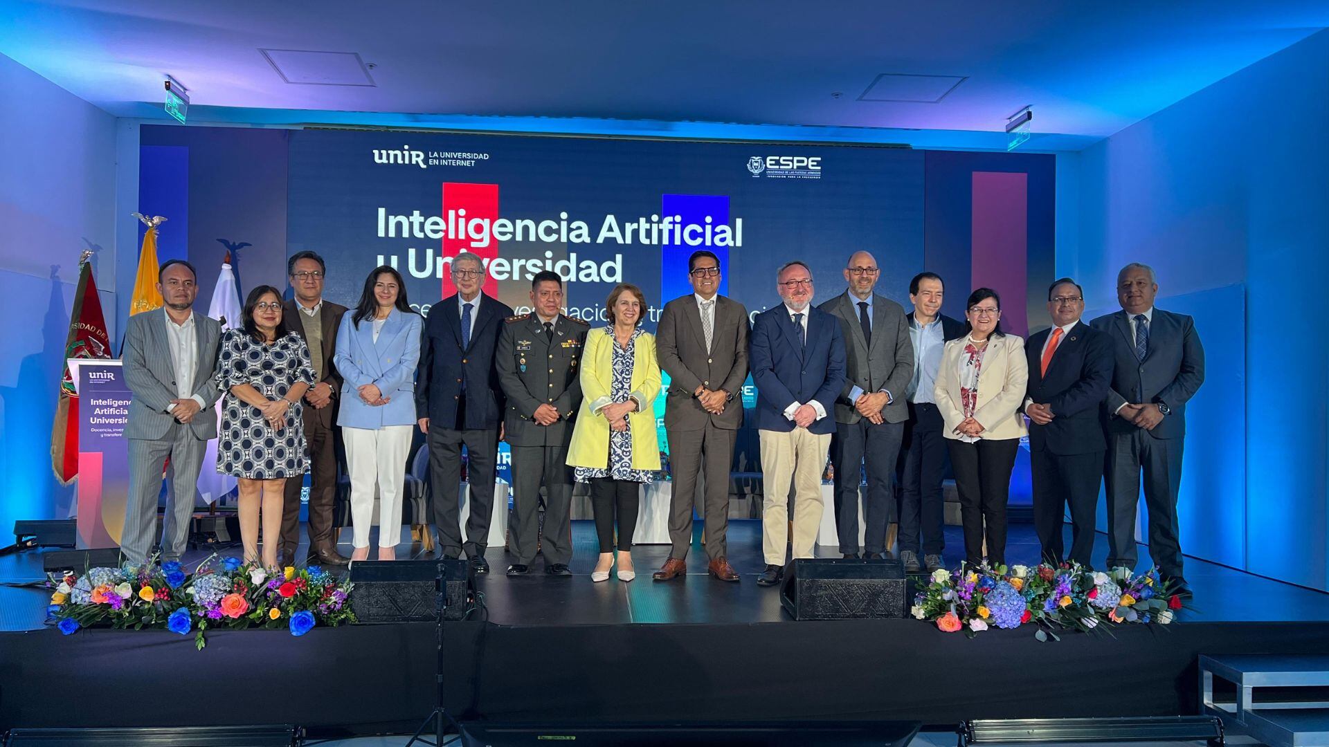 Participantes del seminario internacional ‘Inteligencia Artificial y Universidad: Docencia, Investigación y Transferencia’, organizado por la Universidad Internacional de La Rioja (UNIR) y la ESPE.