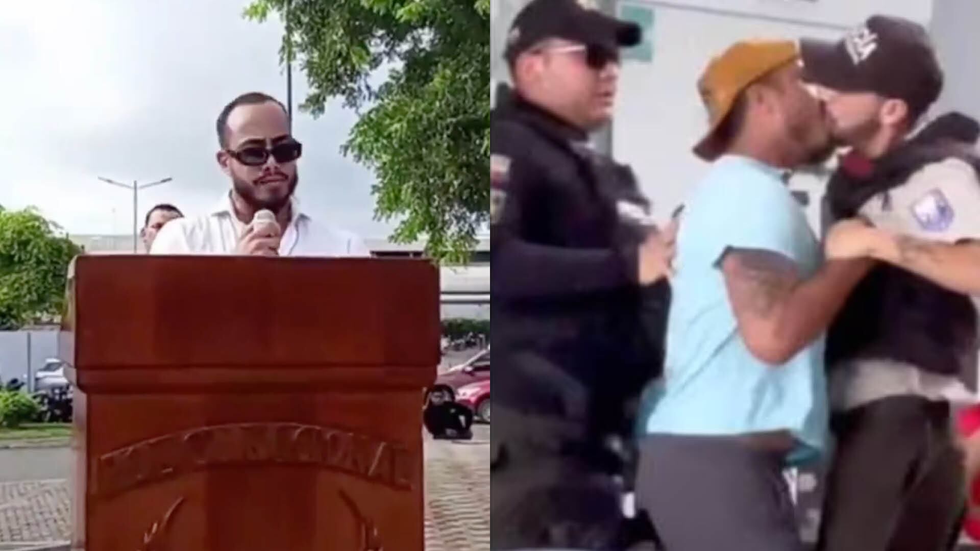 Influencers ecuatorianos pidieron disculpas públicas a la Policía tras video polémico en centro comercial.