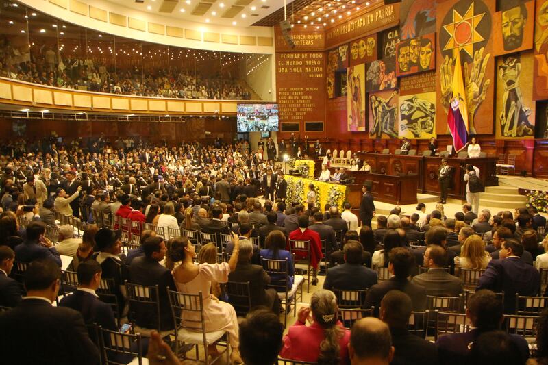Posesión del Presidente en la Asambela Nacional, el 23 de noviembre 2023.