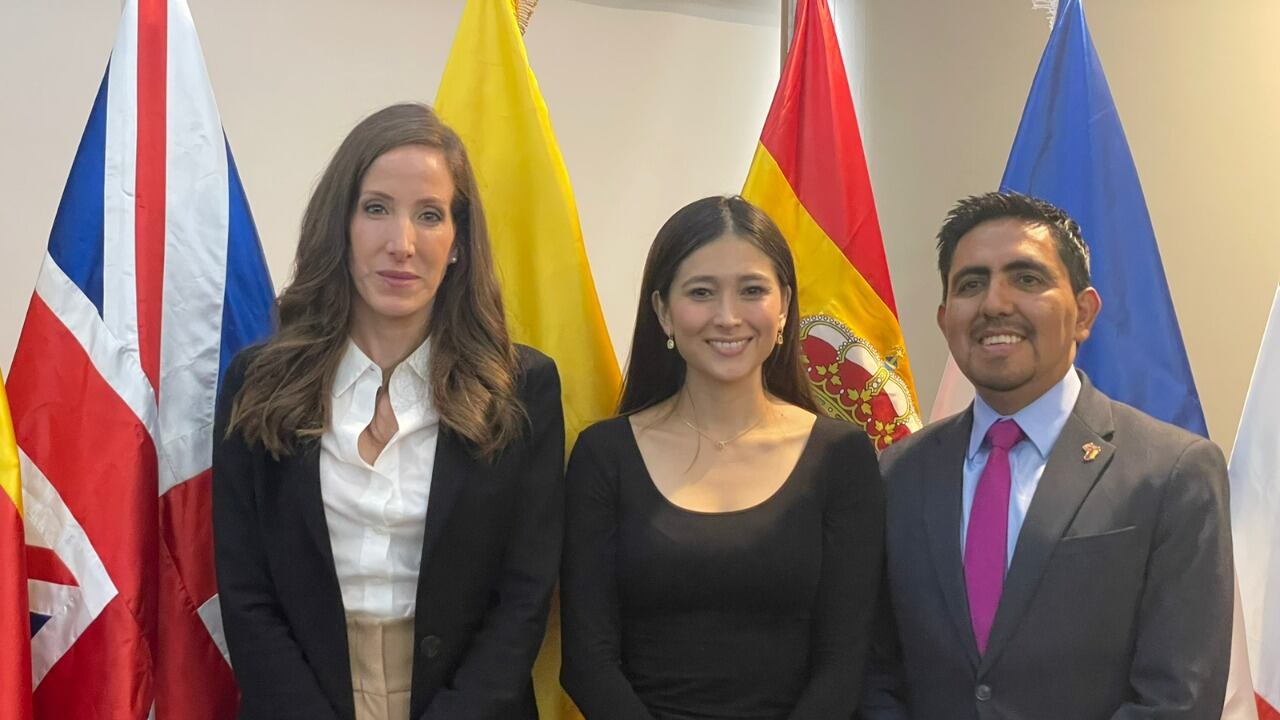 Carmen Sánchez-Laulhé, Karen Sichel y Diego Gordón, durante el encuentro empresarial.