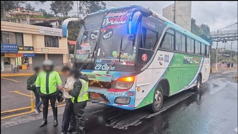 Bus conducía ebrio