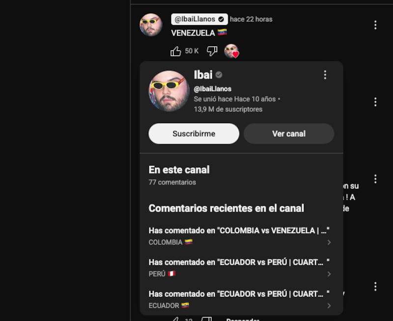 ¿Cómo encontrar el comentario de Ibai en YouTube?
