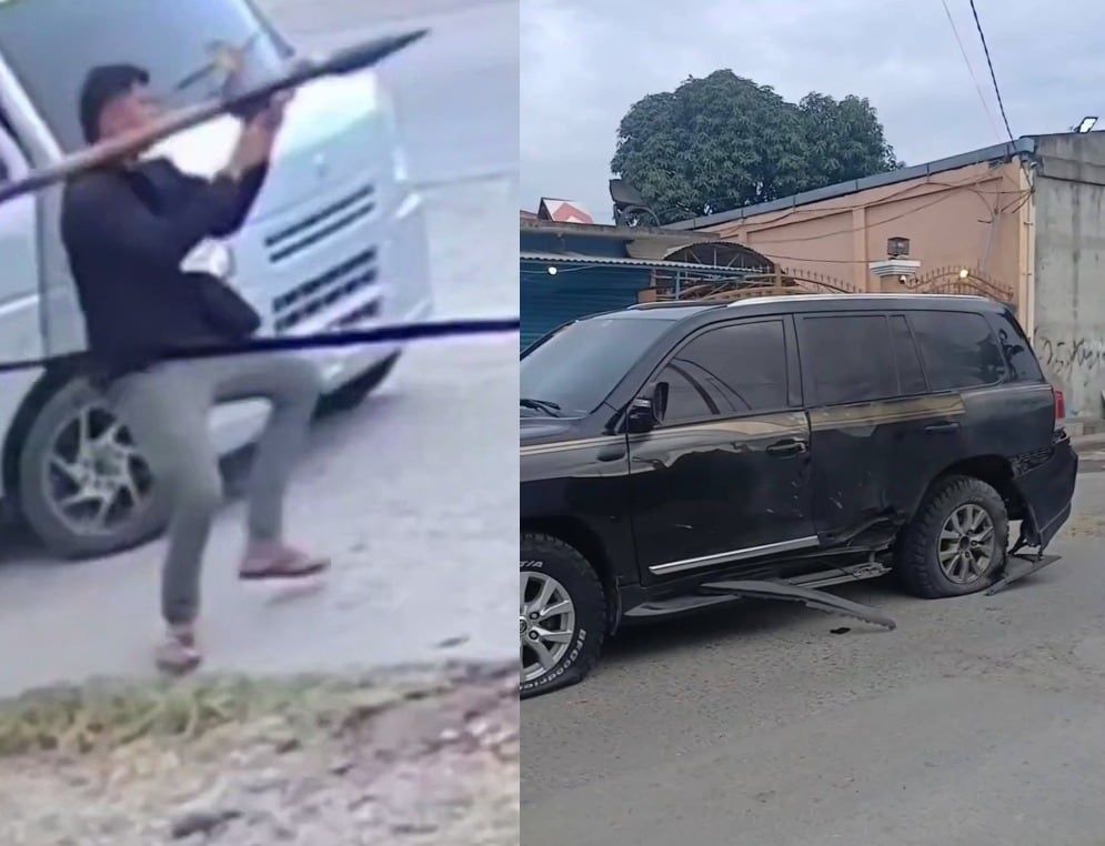 Ataque A alcalde Filipinas, utilizando una bazuca contra convoy quedó registrado en cámaras