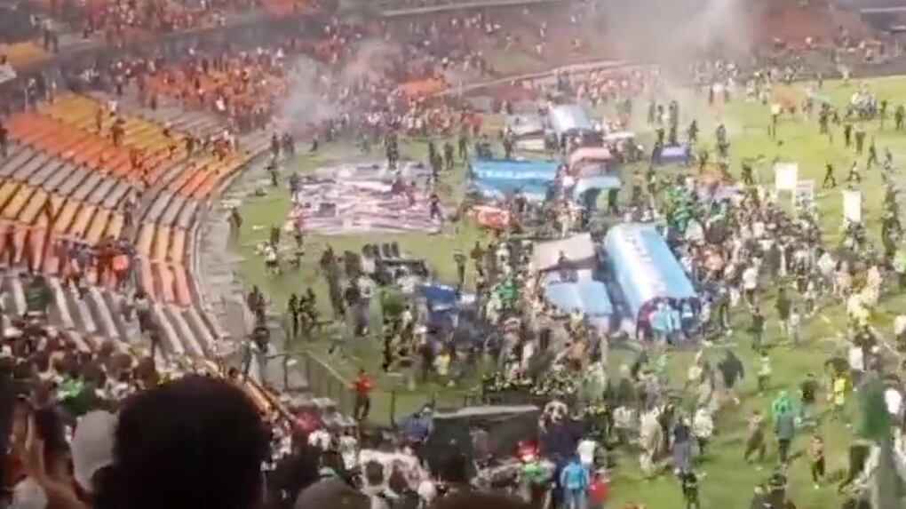 Caos y agresiones marcaron la final de la Copa BetPlay 2025 en el estadio Atanasio Girardot, Medellín.