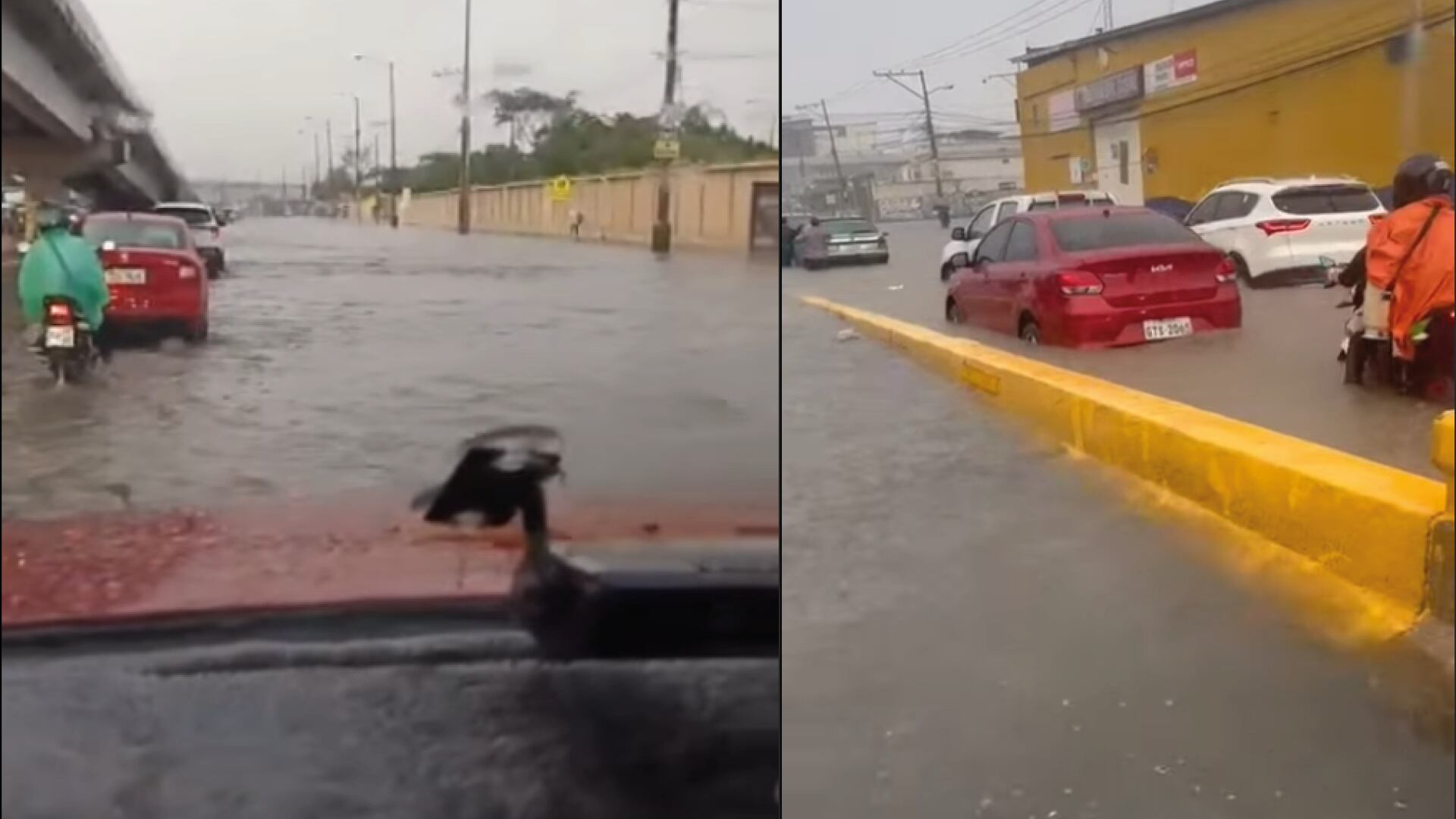 ¡Guayaquil inundado! Las lluvias no dan tregua este 24 de febrero