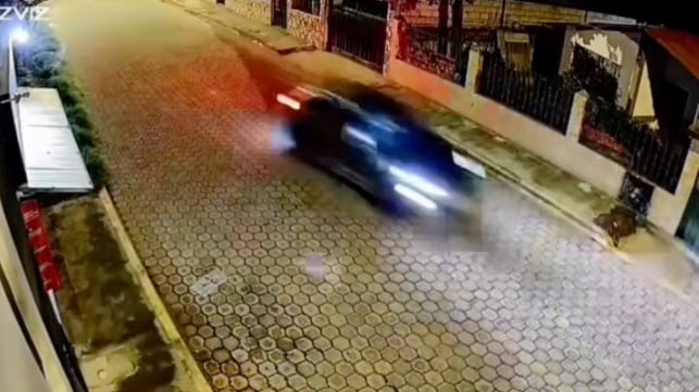 Cámaras captaron intento de seucestro en el Valle de los Chillos, en Quito