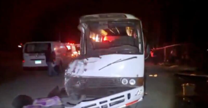 Accidente de ecuatorianos en Panamá