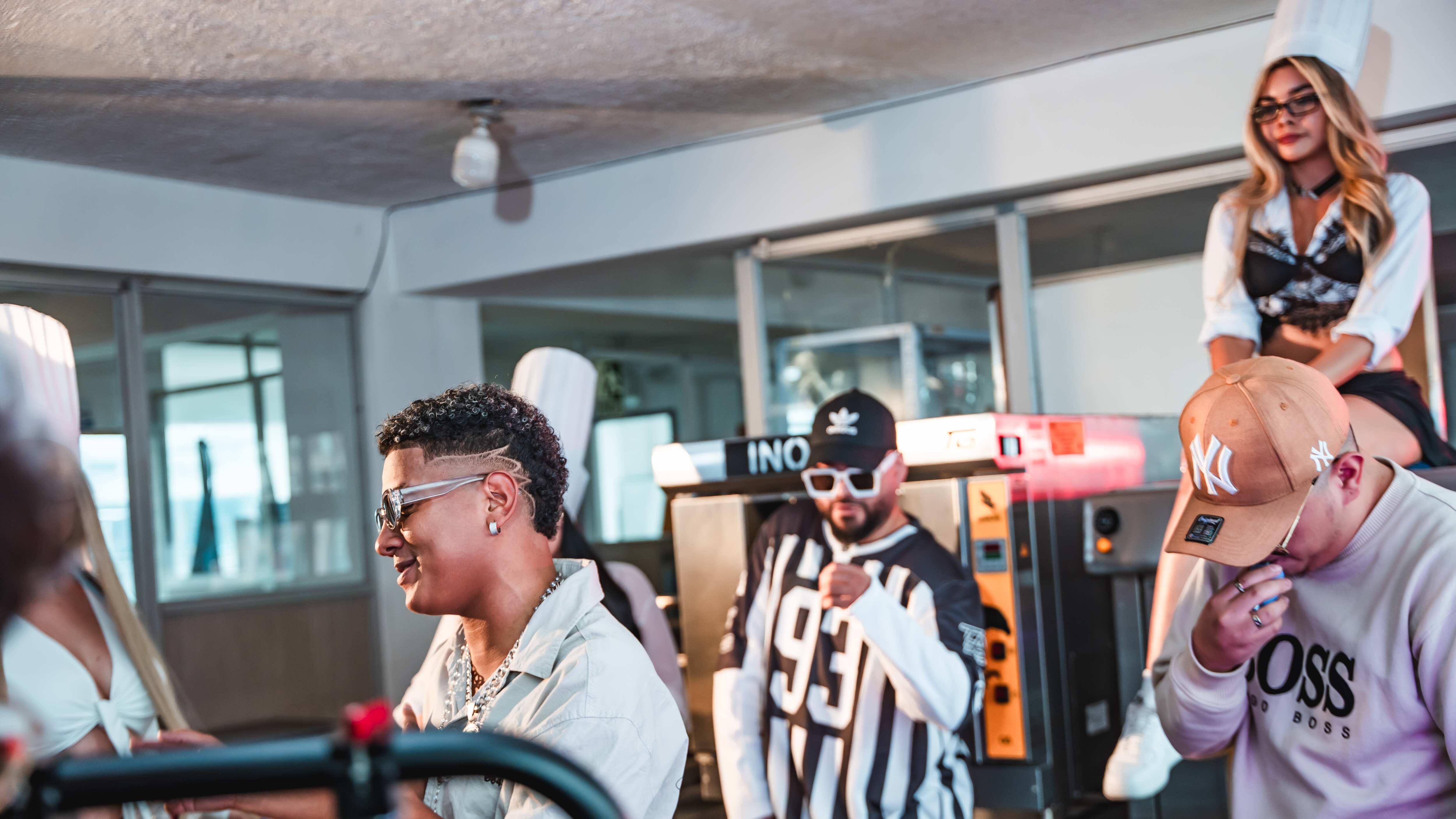 Jombriel y Waldokinc durante el lanzamiento de 'La Jama'