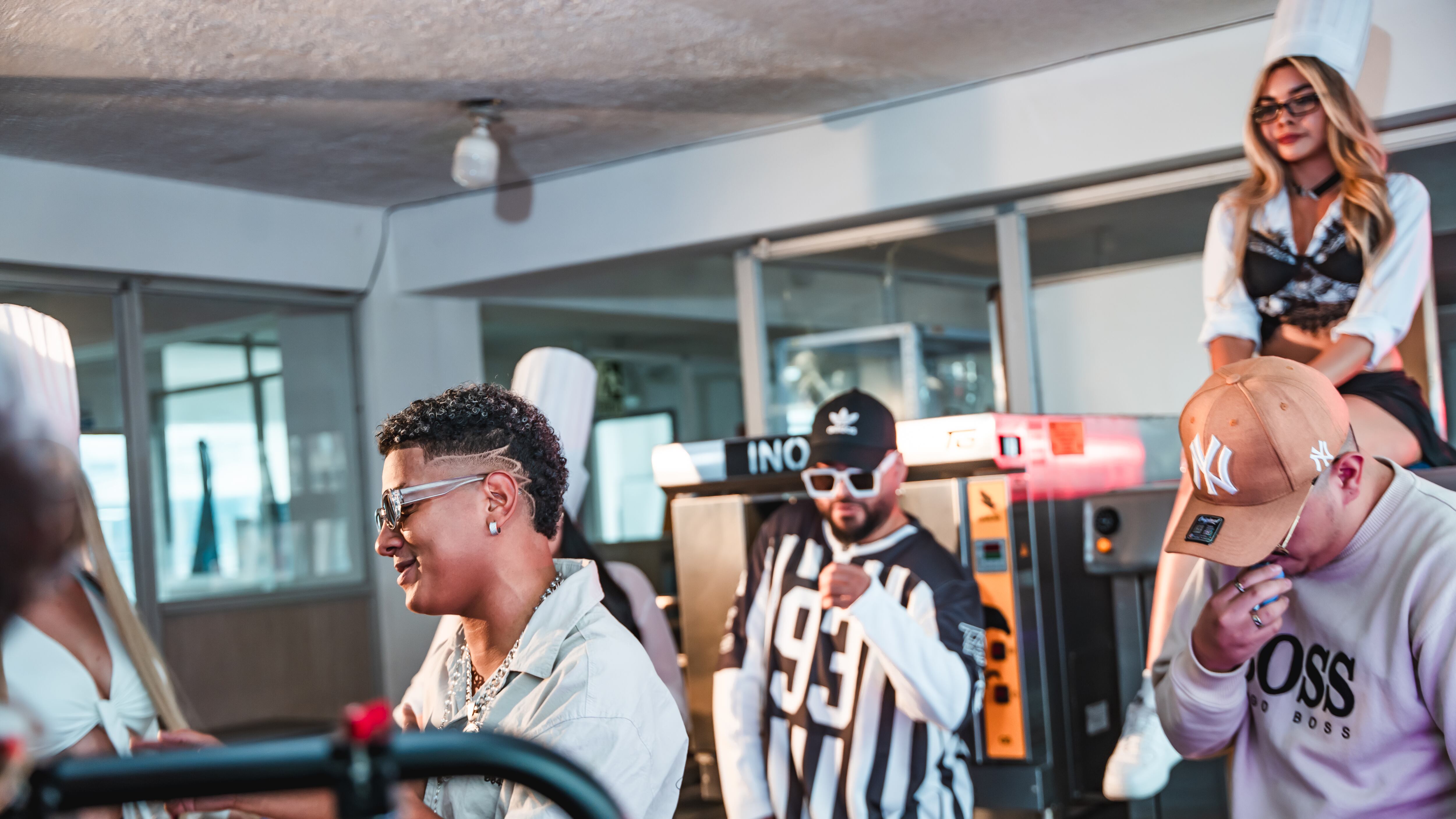 Jombriel y Waldokinc durante el lanzamiento de 'La Jama'