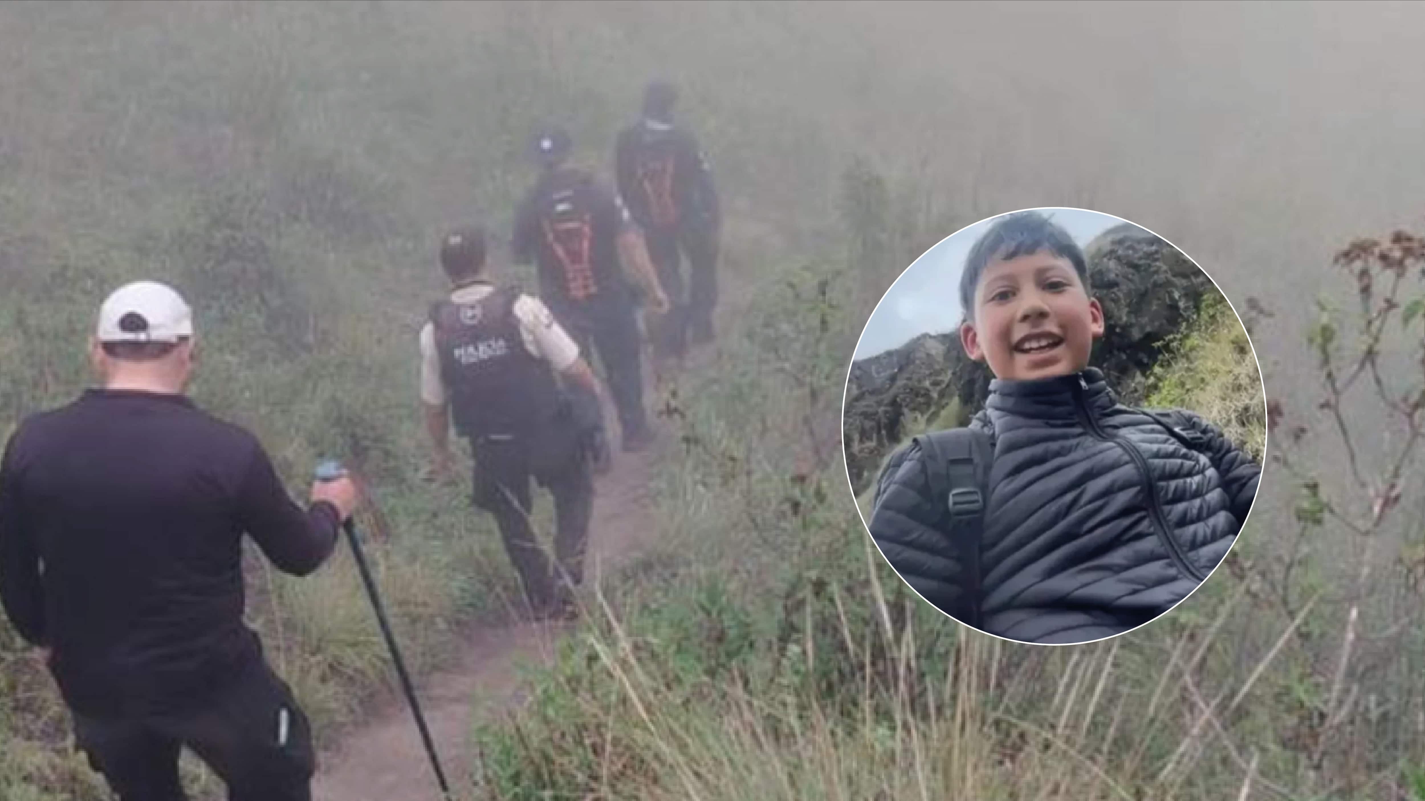 Así hallaron con vida a Lucas Campaña Pérez