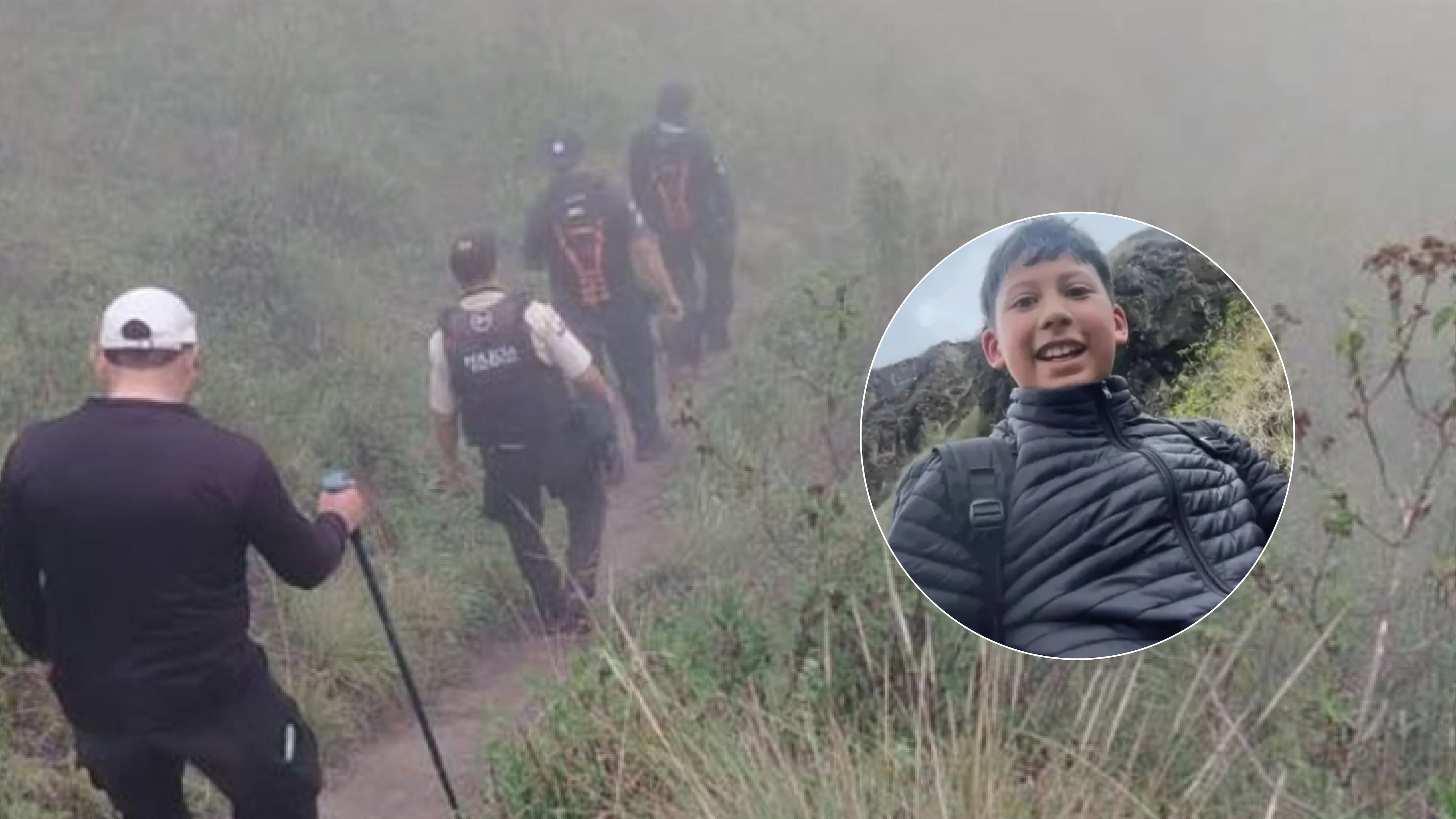 Así hallaron con vida a Lucas Campaña Pérez