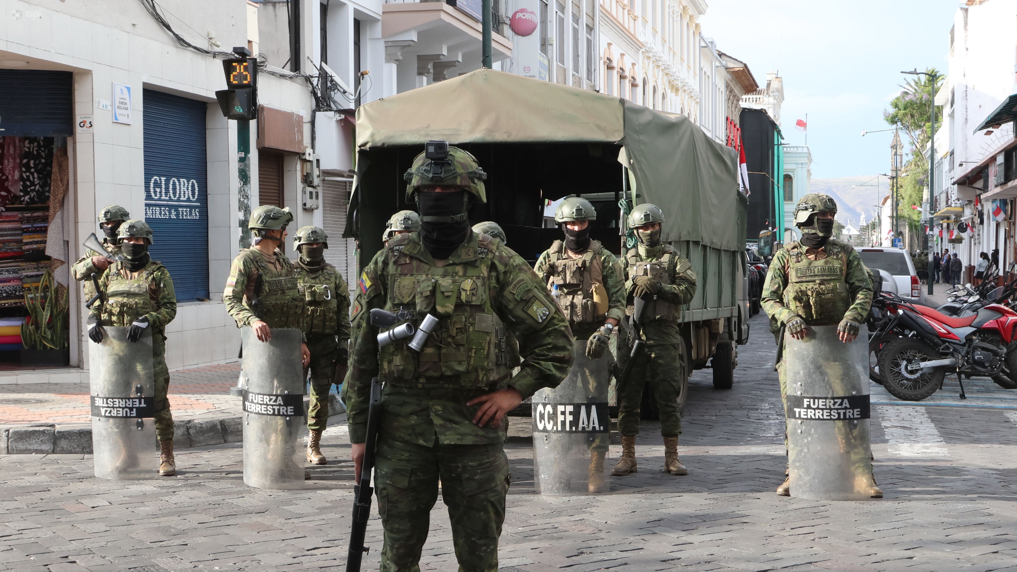 Inmediaciones de la Gobernación de Imbabura