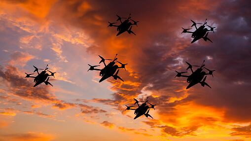 Drones para uso militar y la implementación de la IA.