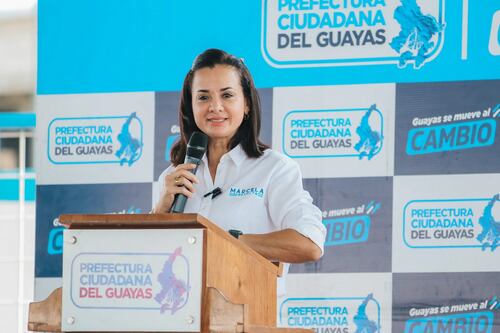 La aprobación de la Prefecta del Guayas, Marcela Aguiñaga, supera el 59% en su primer año de gestión
