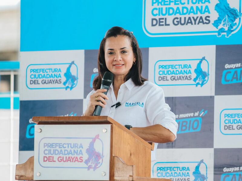 La aprobación de la Prefecta del Guayas, Marcela Aguiñaga, supera el 59% en su primer año de gestión