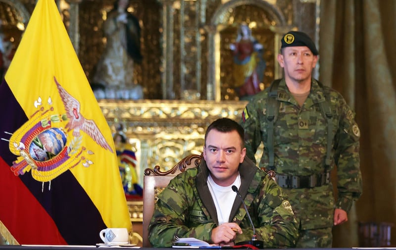 Daniel Noboa lideró gabinete ministerial para reforzar la seguridad y priorizar la agenda social