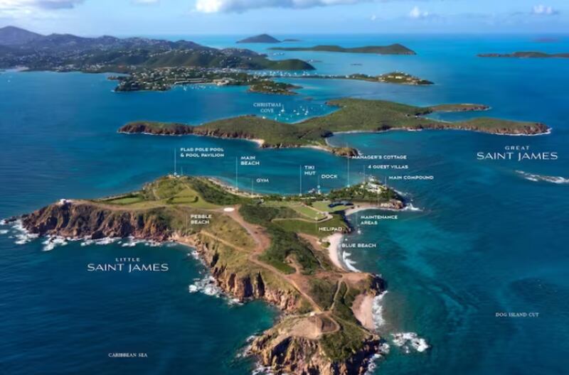 Little Saint James, isla de Jeffrey Epstein