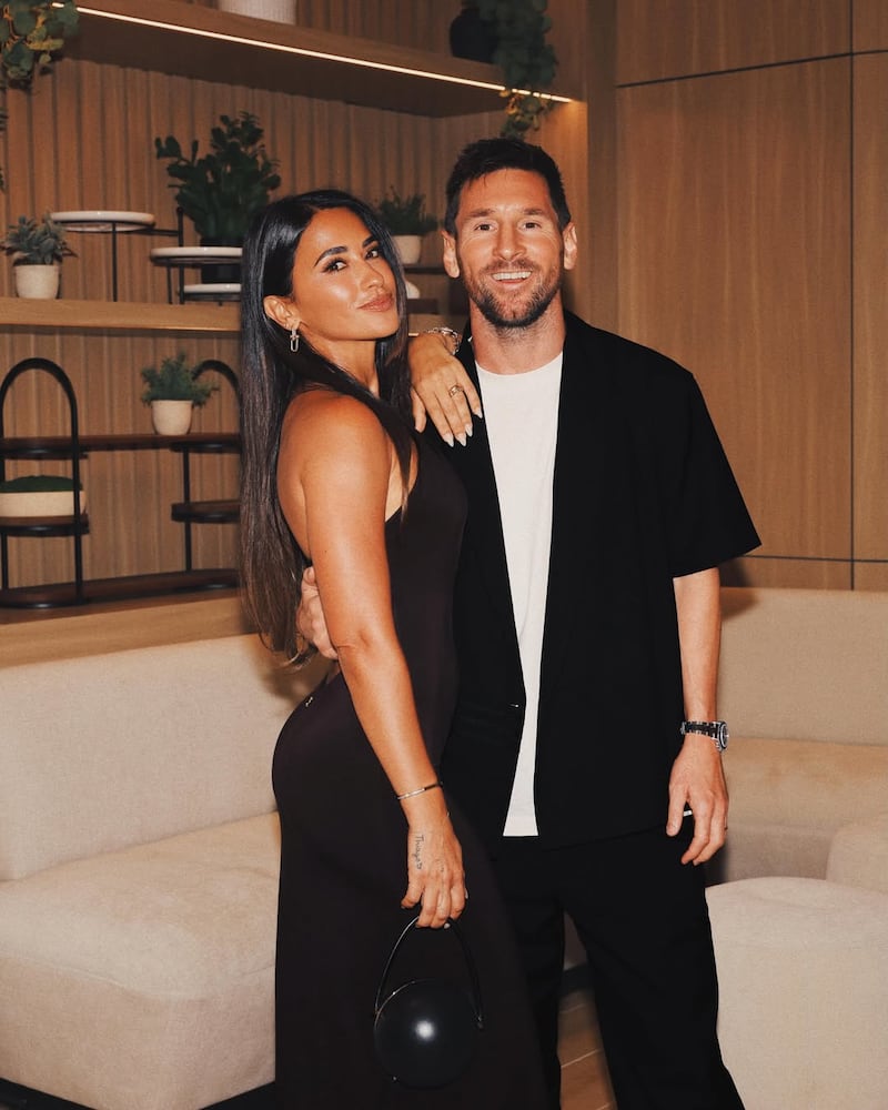 Antonela Roccuzzo y Leo Messi