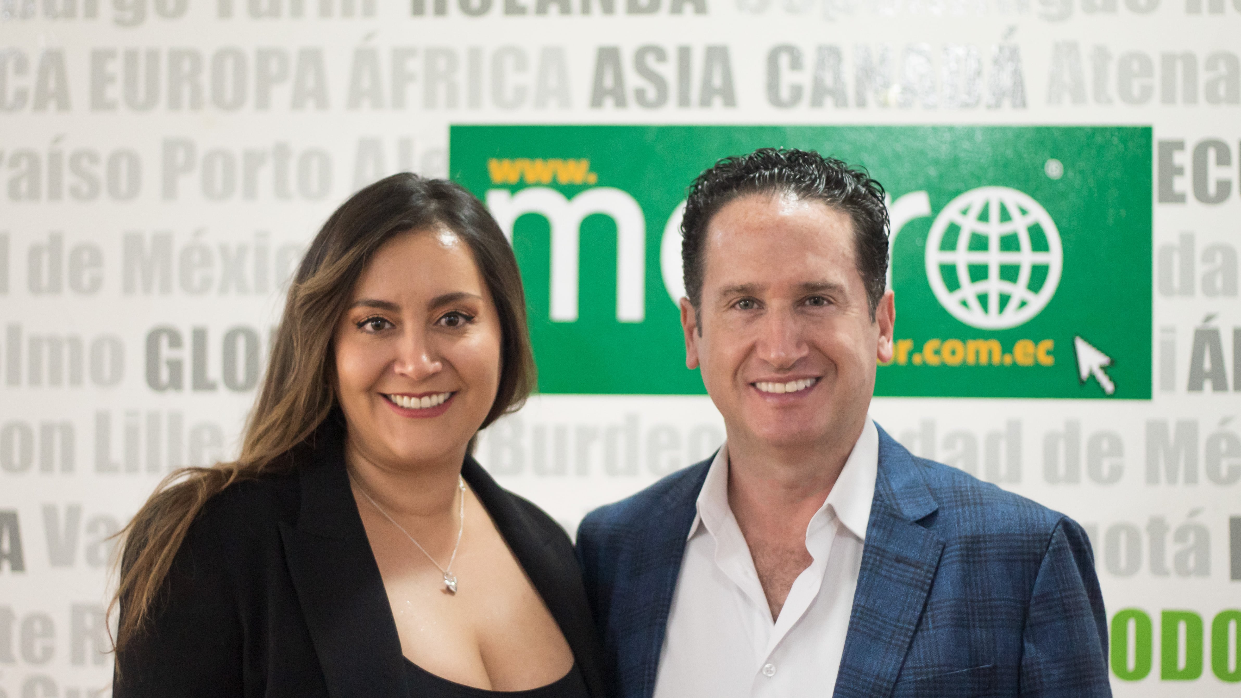 Tania Chiriboga, Manager Director de UM Ecuador, y Hernán Cueva, CEO de Metro Ecuador