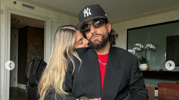 Maluma y su novia