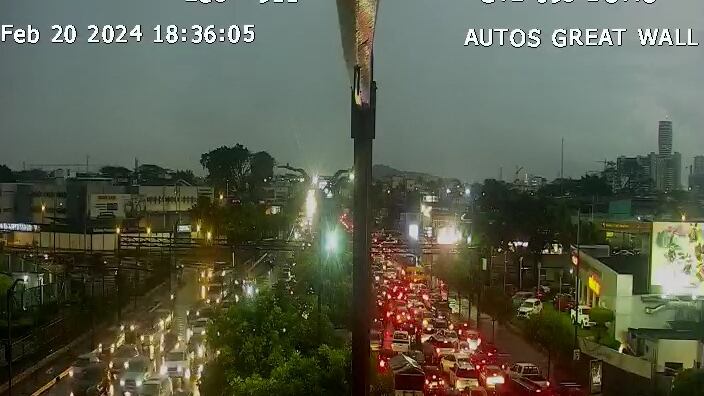 Congestión vehicular en Guayaquil
