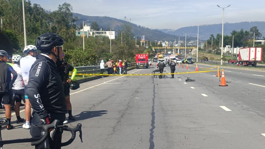 Byron Luna atropellado en la Ruta Viva