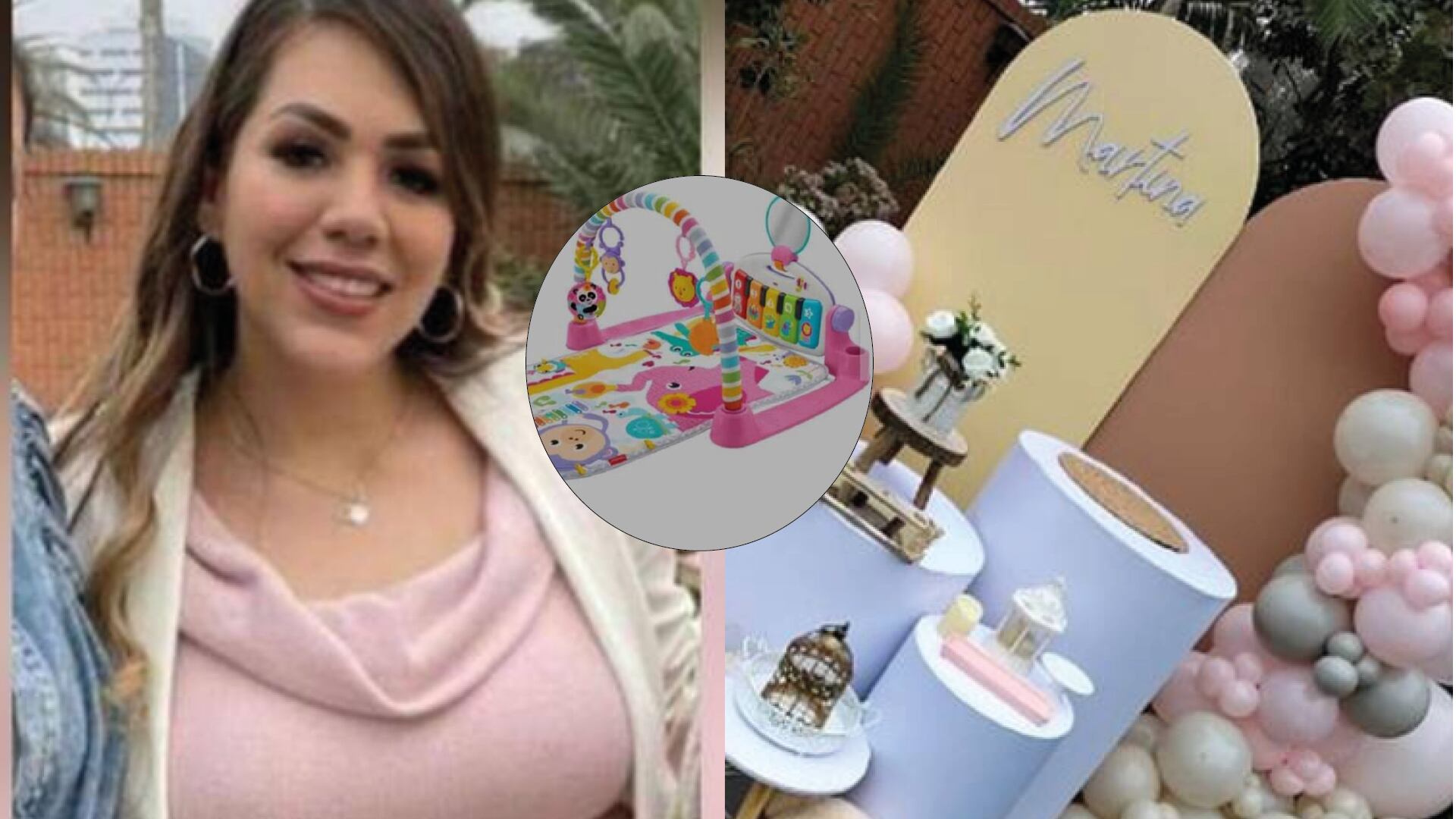 Gabriela Sevilla en su baby shower