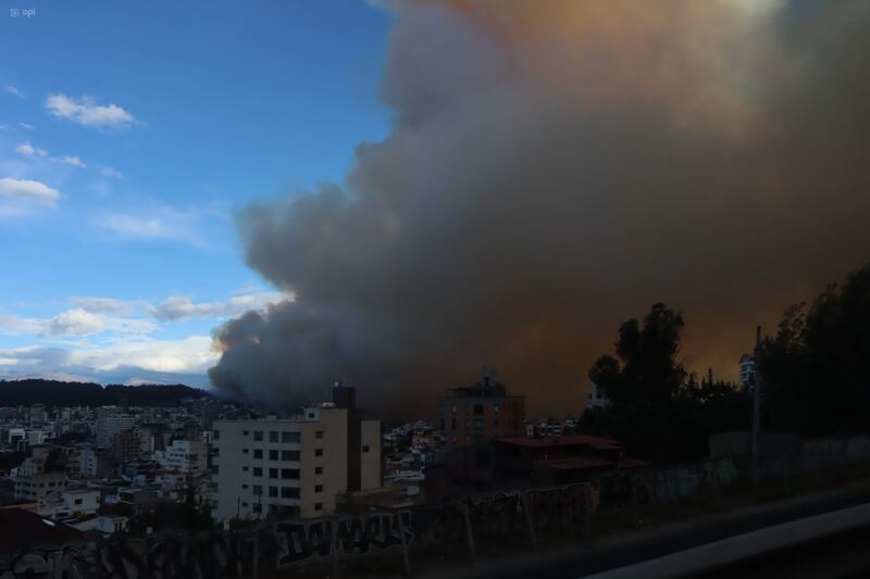 Incendio en Quito