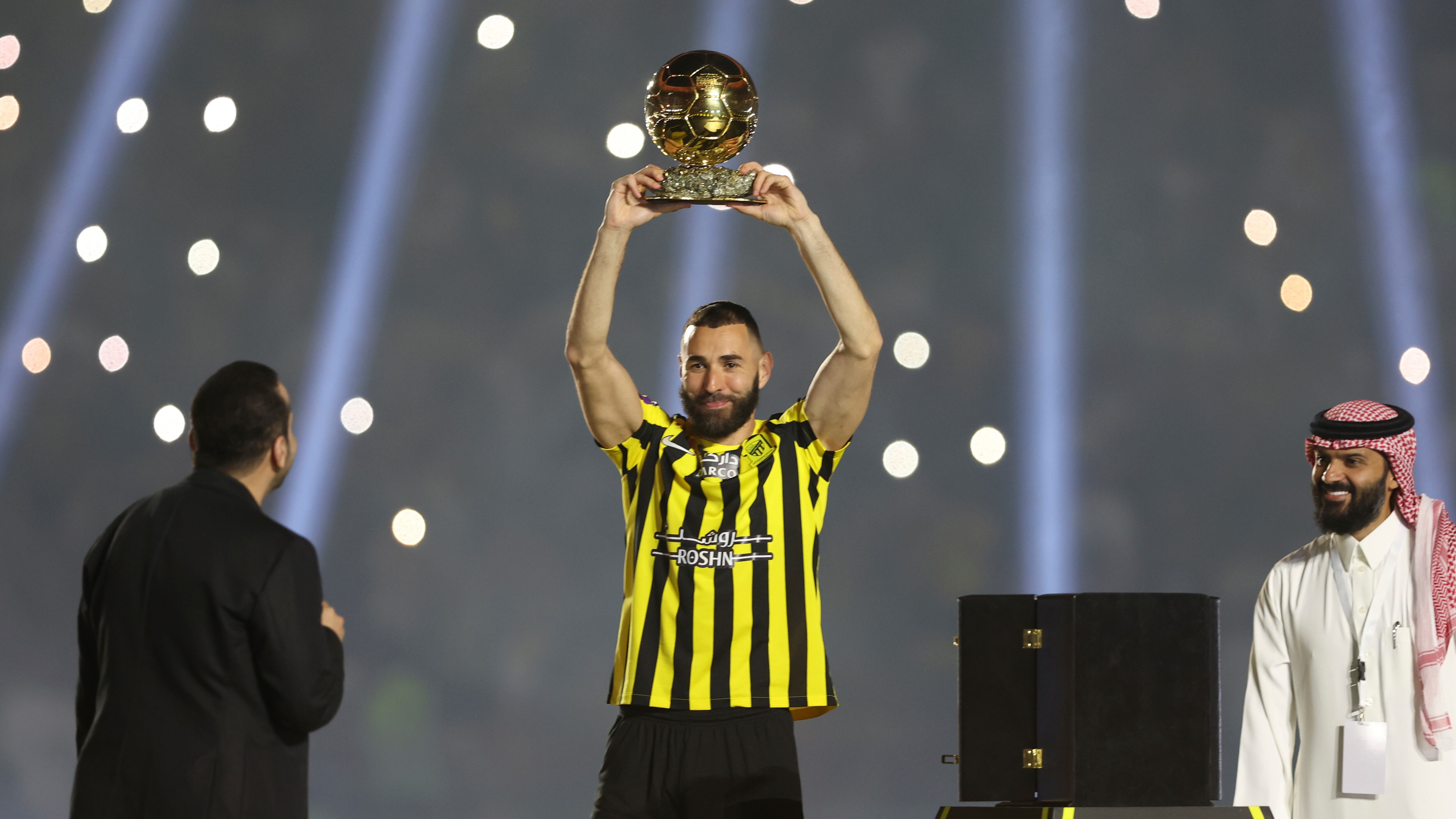 Karim Benzema con el Al Ittihad y su Balón de Oro