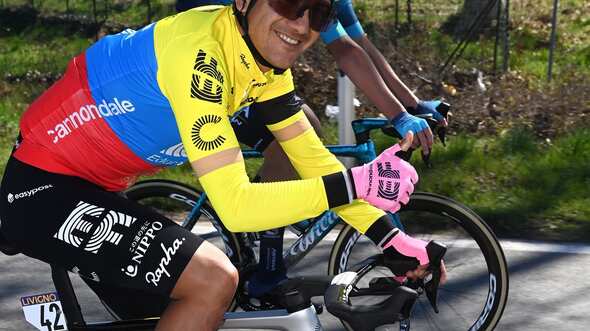 Richard Carapaz inicio en una competencia en Italia su preparación con miras a la Vuelta a Cataluña que arranca el lunes 20 de marzo.