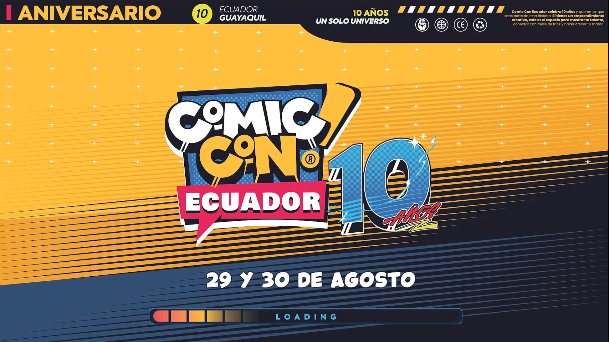 El evento celebrará su décimo aniversario del 28 al 30 de agosto en el Centro de Convenciones, con figuras internacionales y actividades para fans de la cultura pop.