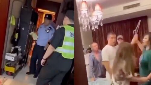 mujer descubre a su esposo con su sobrina y reacciona con agresión