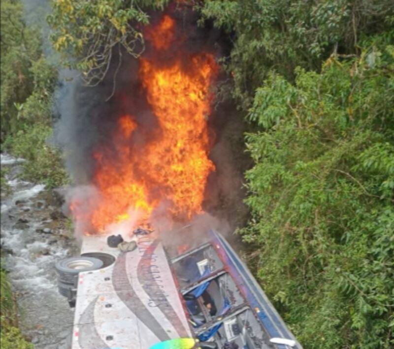 Fatal accidente en la vía Cuenca - Molleturo