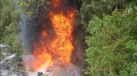 Fatal accidente en la vía Cuenca - Molleturo