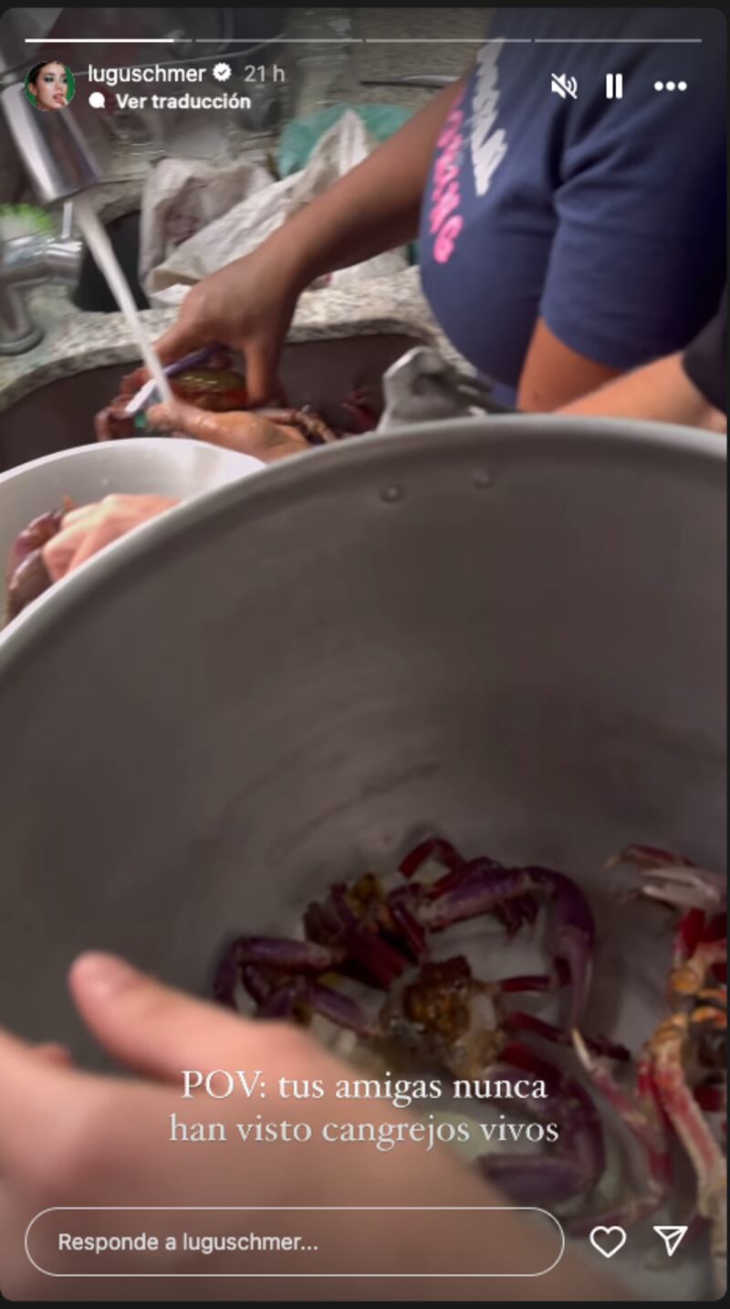 Lo que cocinó Luciana Guschmer al recibir a Nadia Mejía en Guayaquil