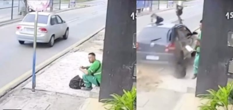 Video: joven en Brasil esquiva la muerte y agradece a Dios