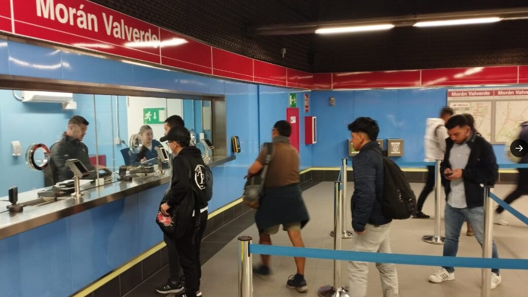 Metro de Quito, en su estación Morán Valverde