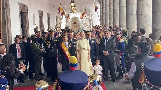 Llegada de Daniel Noboa a Carondelet