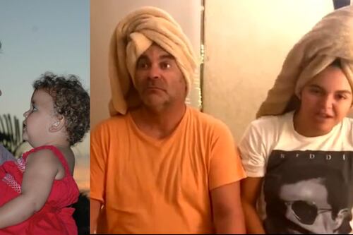 Maquillados como drags, Lucerito Mijares felicitó a su papá en su cumpleaños y desató críticas